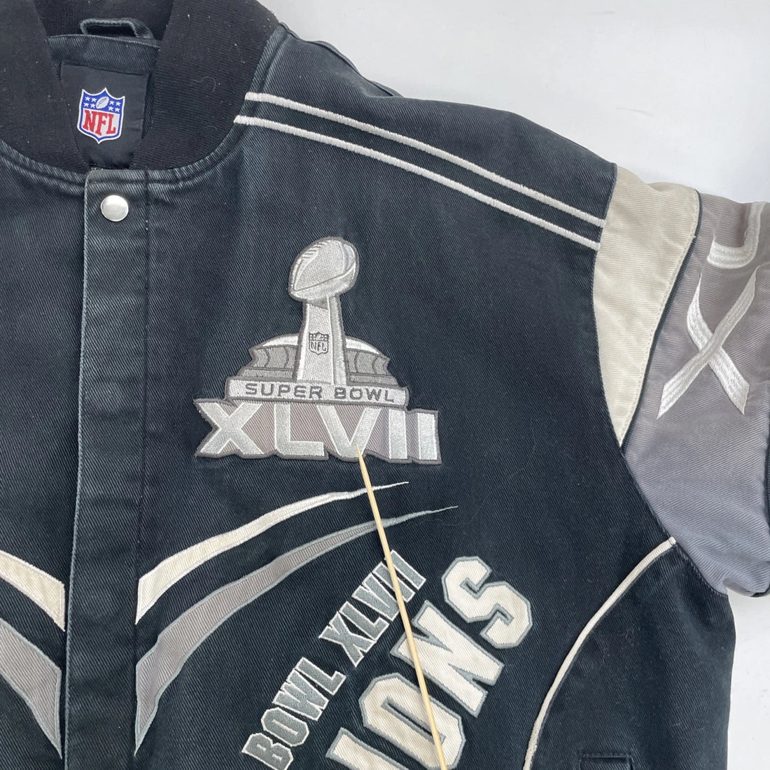 Baltimore Ravens Super Bowl XLVII Bomber Jacket Size 2XL NFL