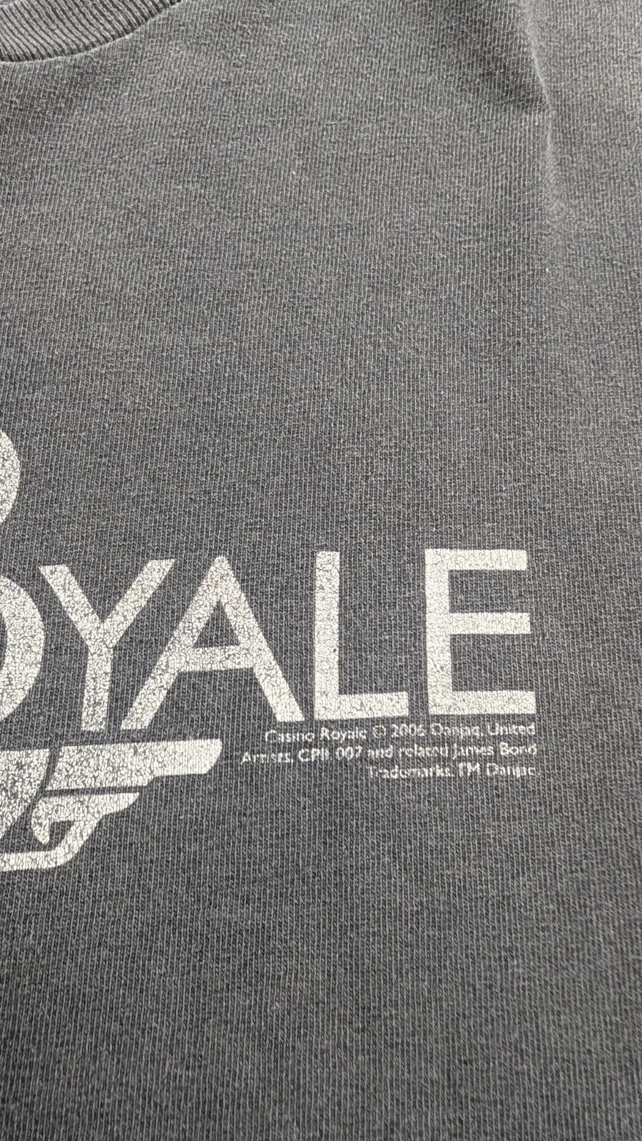 Vintage James Bond 007 Casino Royale Movie Promo T-Shirt Size XL 2006