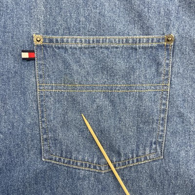 Vintage Tommy Jeans Denim Button Up Shirt Size XL