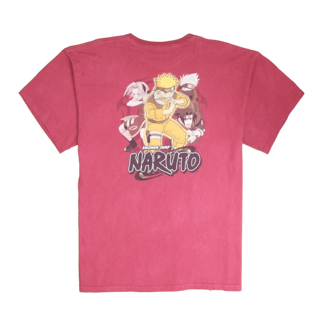 Vintage Naruto Shonen Jump T-Shirt Size XL Red Manga Anime