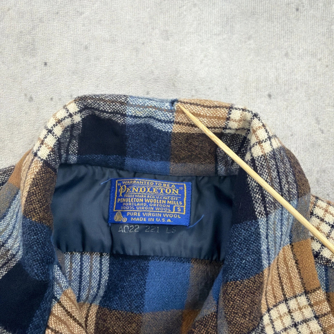 Vintage Pendleton Wool Board Button Up Shirt Size Small
