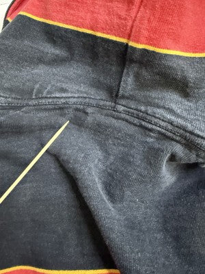Vintage University Guelph Rugby Sweatshirt Hoodie Size Medium Striped