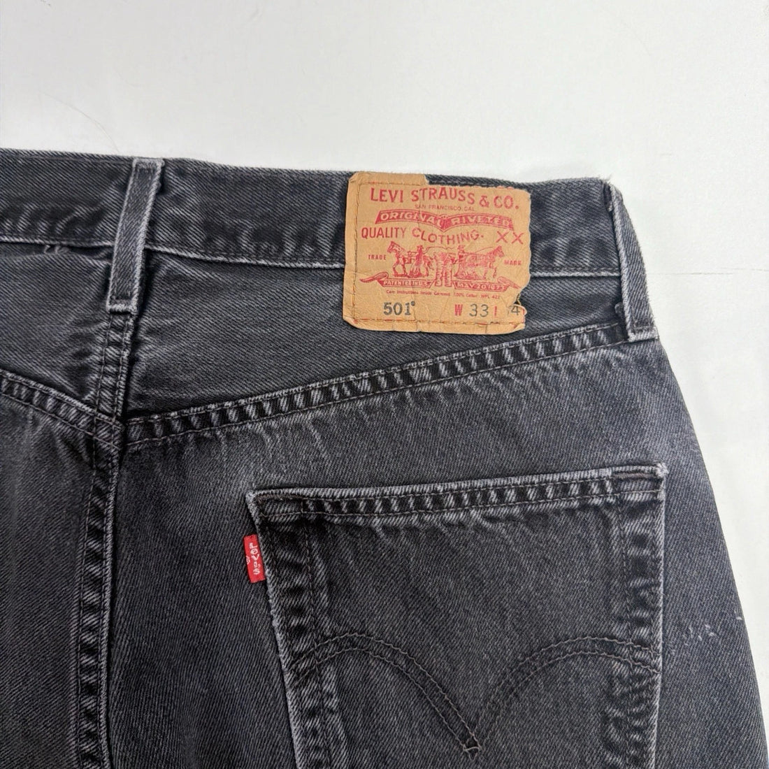 Vintage Levi Strauss & Co 501 Denim Jeans Pants 33 X 34 Black