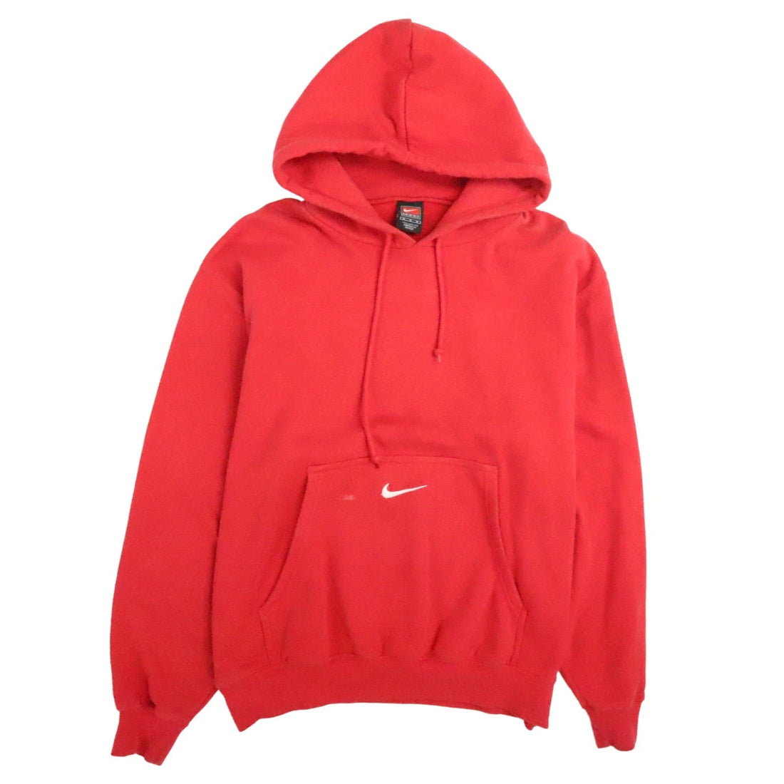 Vintage Nike Sweatshirt Hoodie Size Medium Red Embroidered Swoosh