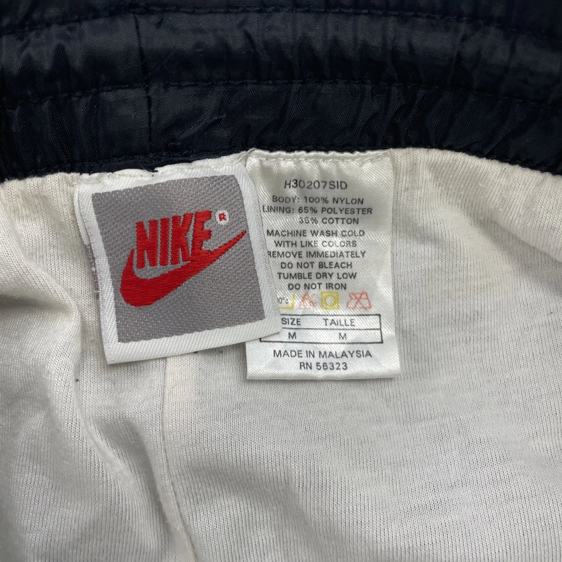 Vintage Nike Nylon Track Pants Size Medium Black