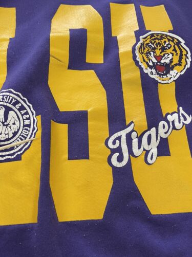 Vintage LSU Tigers Russell Athletic Sweatshirt Crewneck Size Medium NCAA
