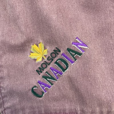 Vintage Molson Canadian Light Bomber Jacket Size XL Beer Promo