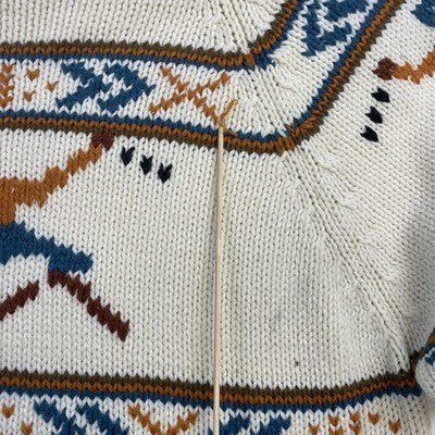 Vintage Siggalo Skiing Crewneck Sweater Size Large