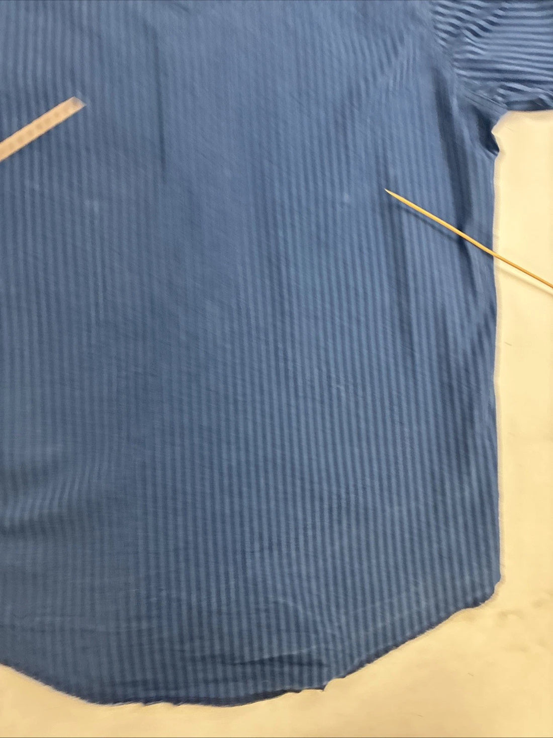 Vintage Wrangler Western Brushpopper Pearl Snap Shirt Large Rodeo Blue Striped