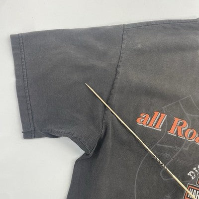 Vintage Harley Davidson Motorcycles All Roads Lead To T-Shirt Medium