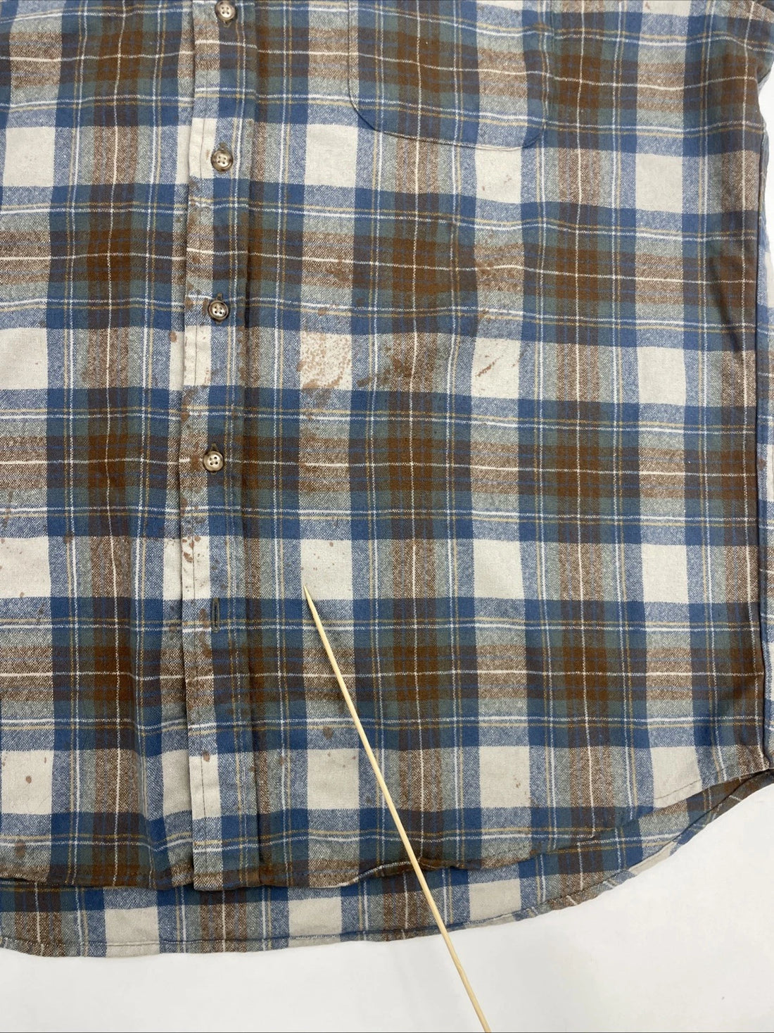 Pendleton Wool Fireside Button Up Shirt Size XL Long Plaid