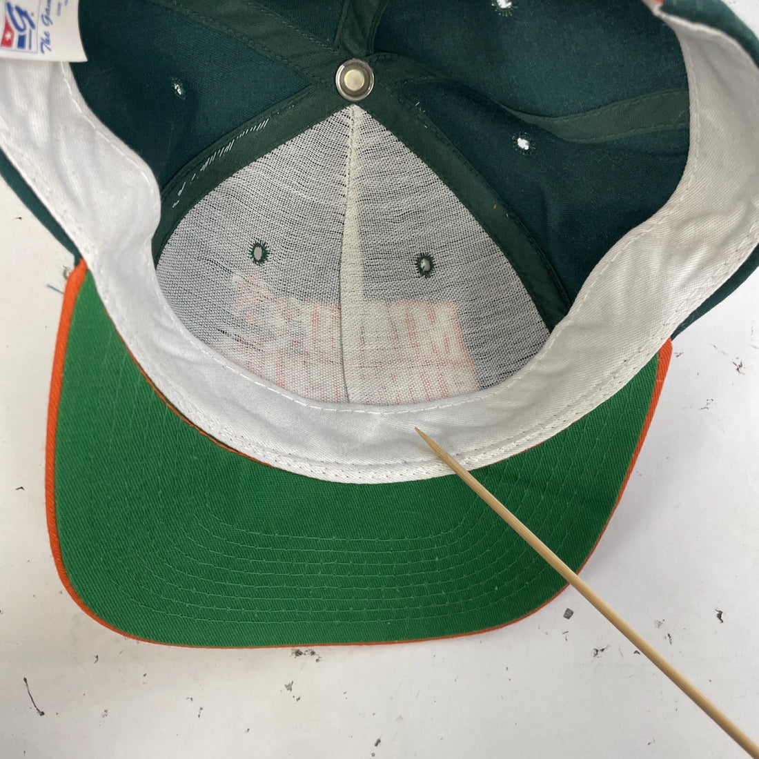 Vintage Miami Hurricanes The Game Snapback Hat Cap OSFA 90s NCAA