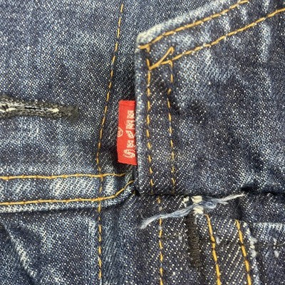 Vintage Levi's Big E Type 3 Denim Trucker Jacket Size Small Made USA