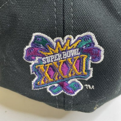 Vintage Green Back Packers Super Bowl XXXI Champs Logo Athletic Snapback Hat NFL
