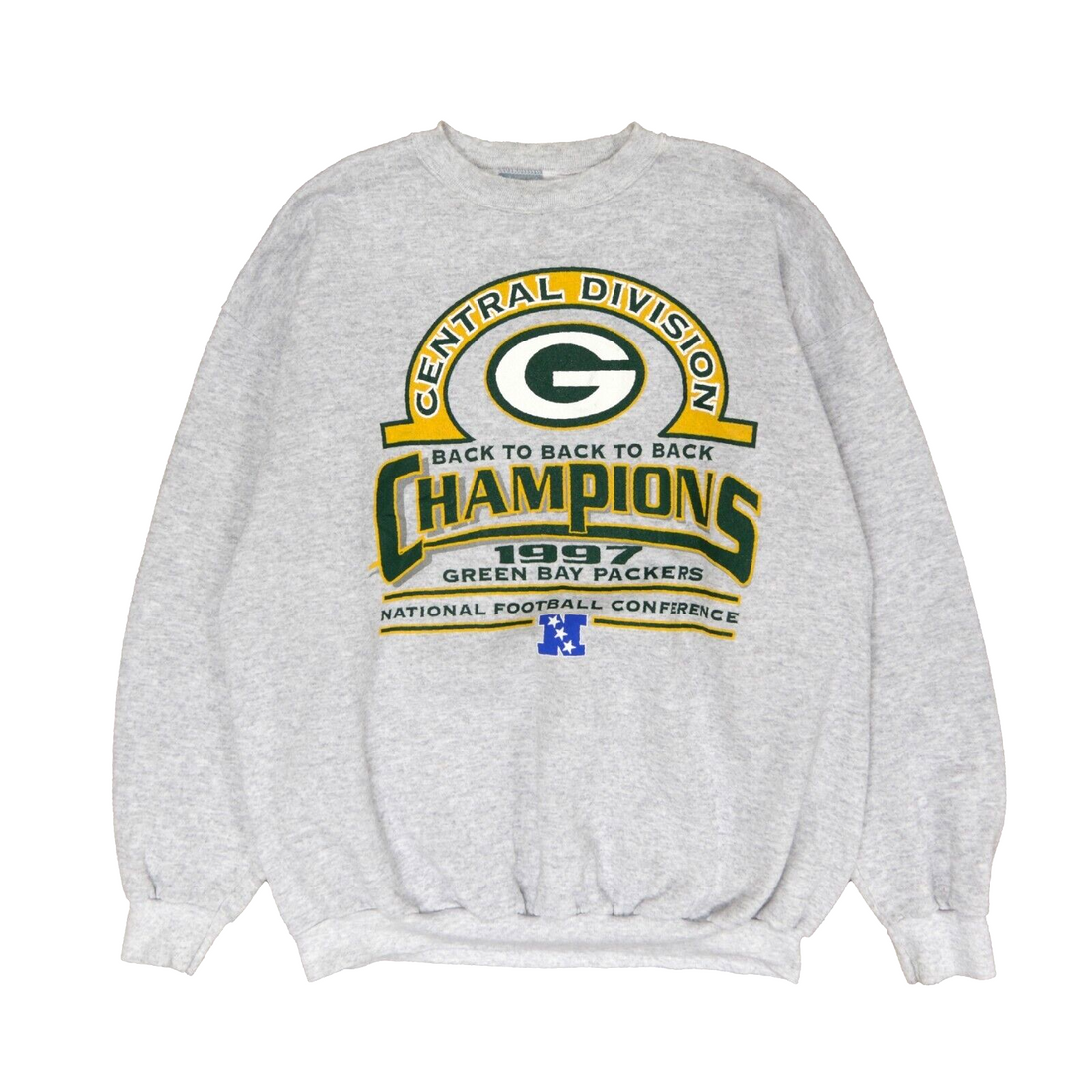 Vintage Green Bay Packers Sweatshirt Crewneck Size XL Gray NFL – Throwback  Vault