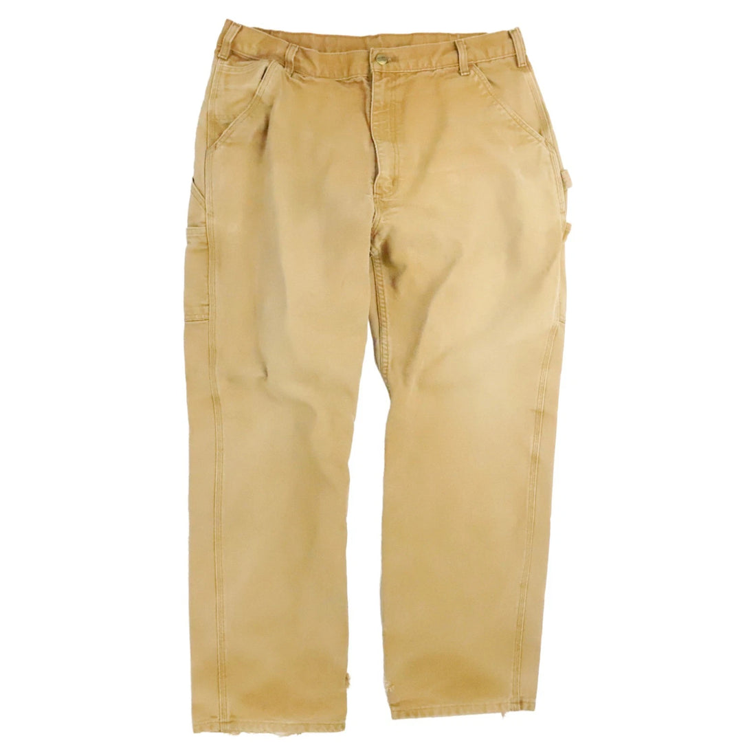 Carhartt Canvas Carpenter Work Pants Size 38 X 32 Brown