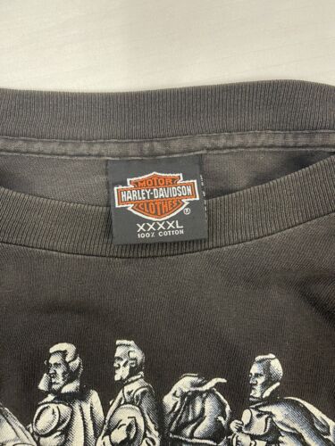 Vintage Harley Davidson Motorcycles Atlanta Chapter T-Shirt Size 4XL 1995 90s