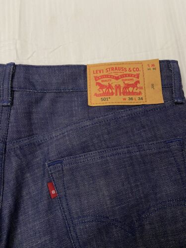 Levi Strauss & Co 501 White Oak Cone Denim Jeans Pants Size W36 X L34 00501-2225