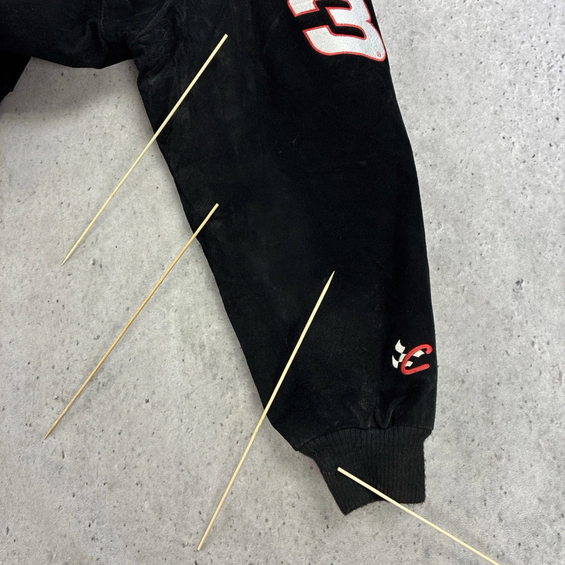 Vintage Dale Earnhardt Goodwrench Leather Suede Racing Jacket 2XL JH Design