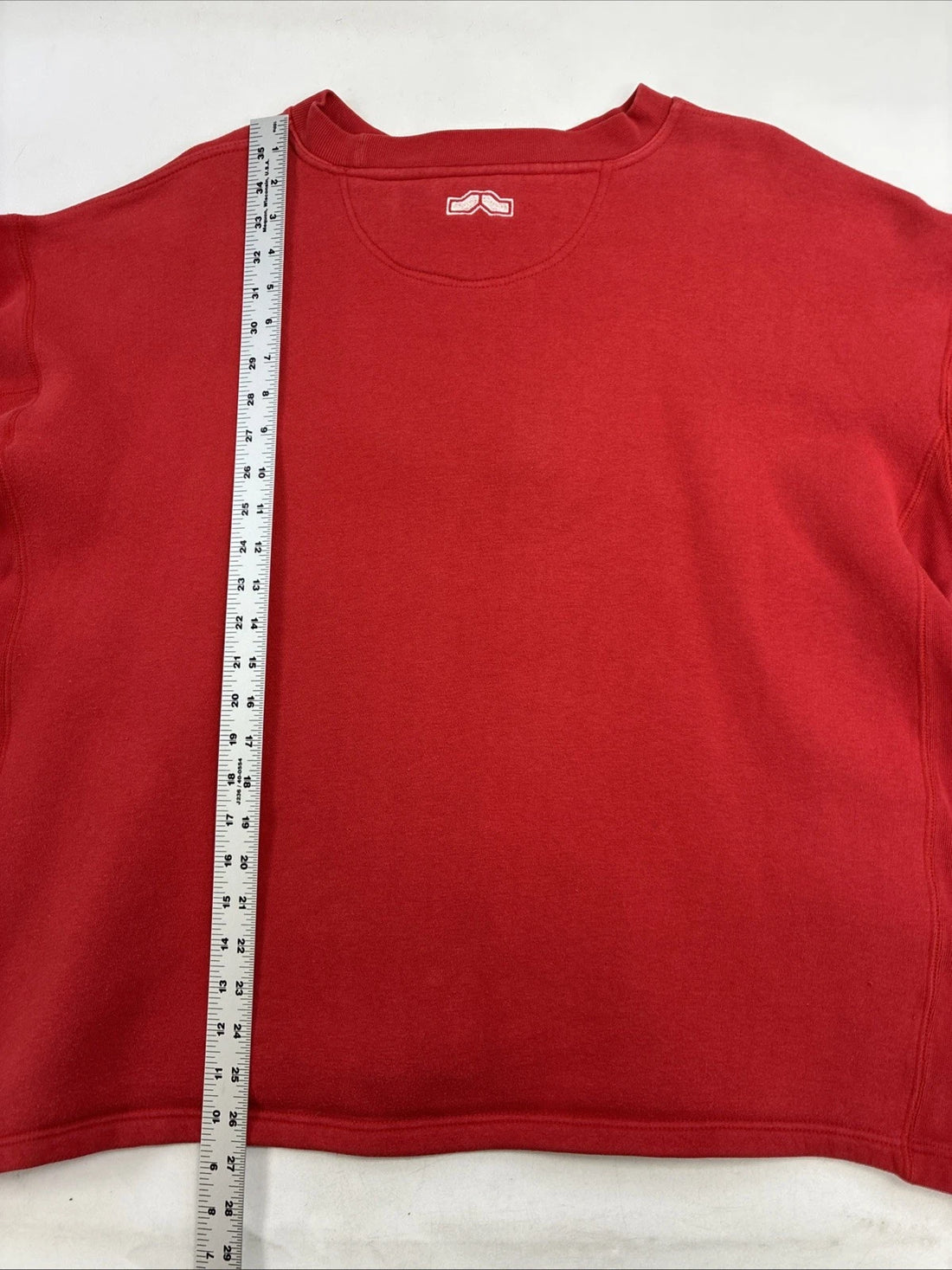 Vintage Lugz Denim Crewneck Sweatshirt Size 2XL Red Y2K