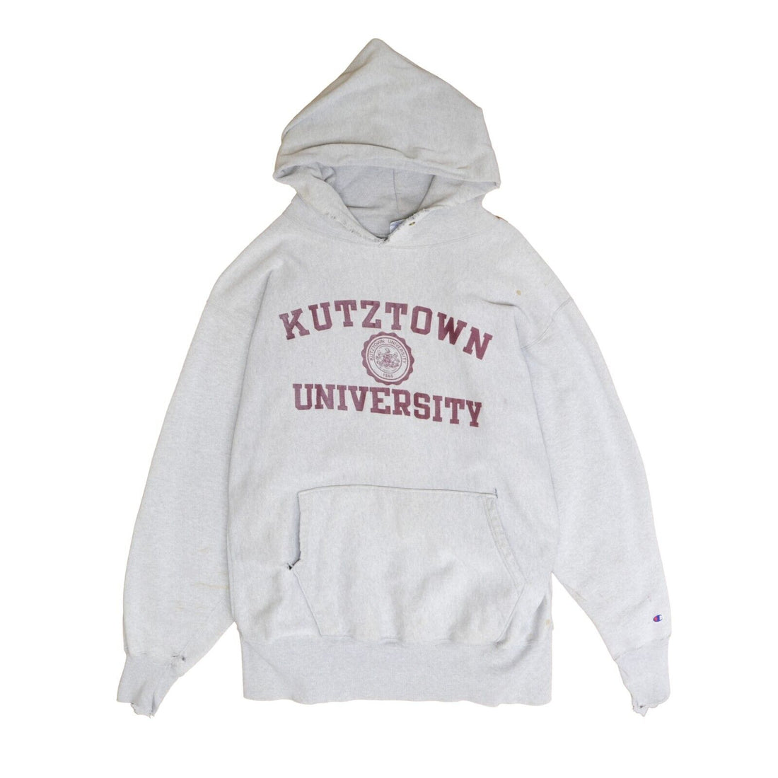 Vintage Kutztown Golden Bear Champion Reverse Weave Sweatshirt Hoodie Large NCAA
