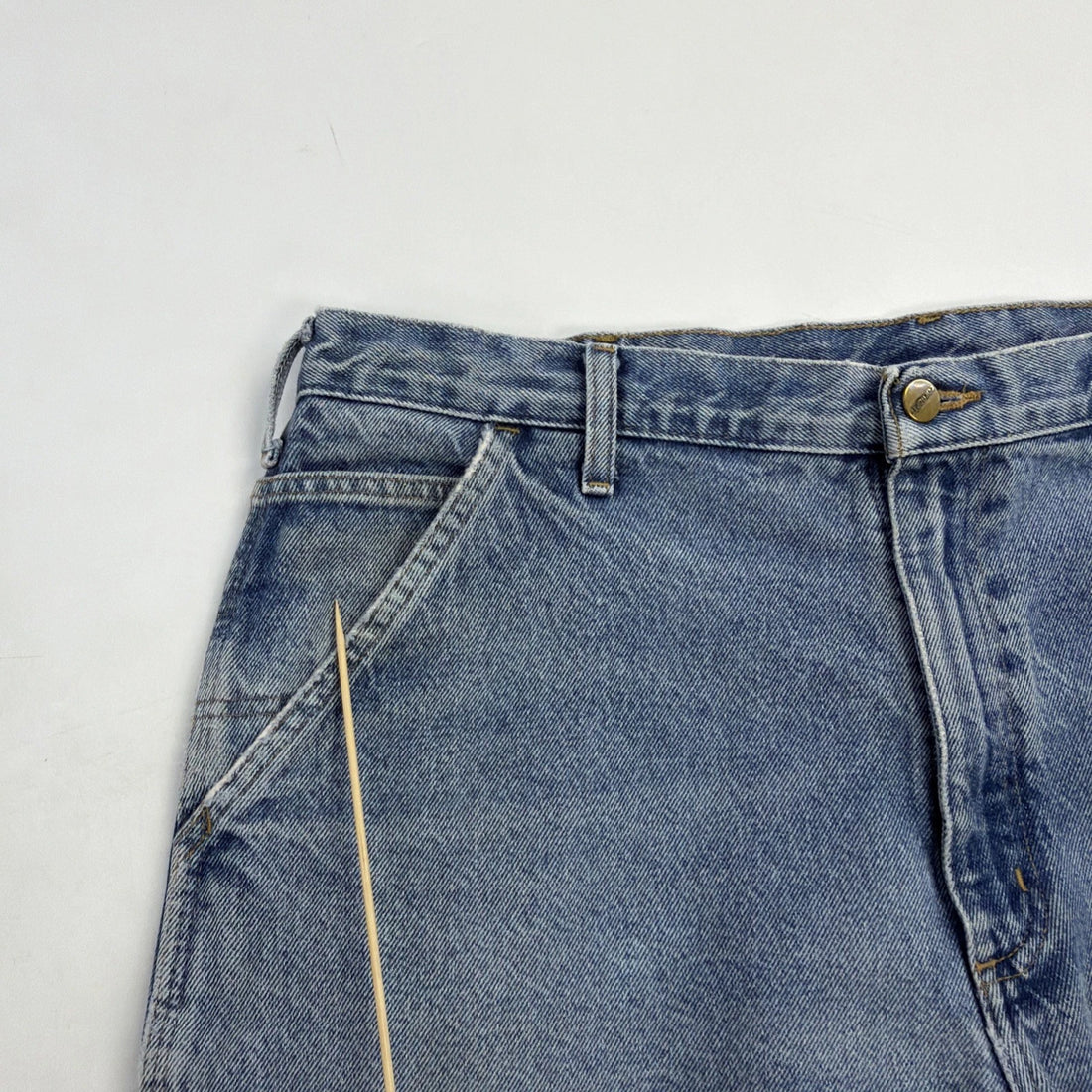Carhartt Carpenter Denim Jeans Work Pants Size 38 X 30 Blue