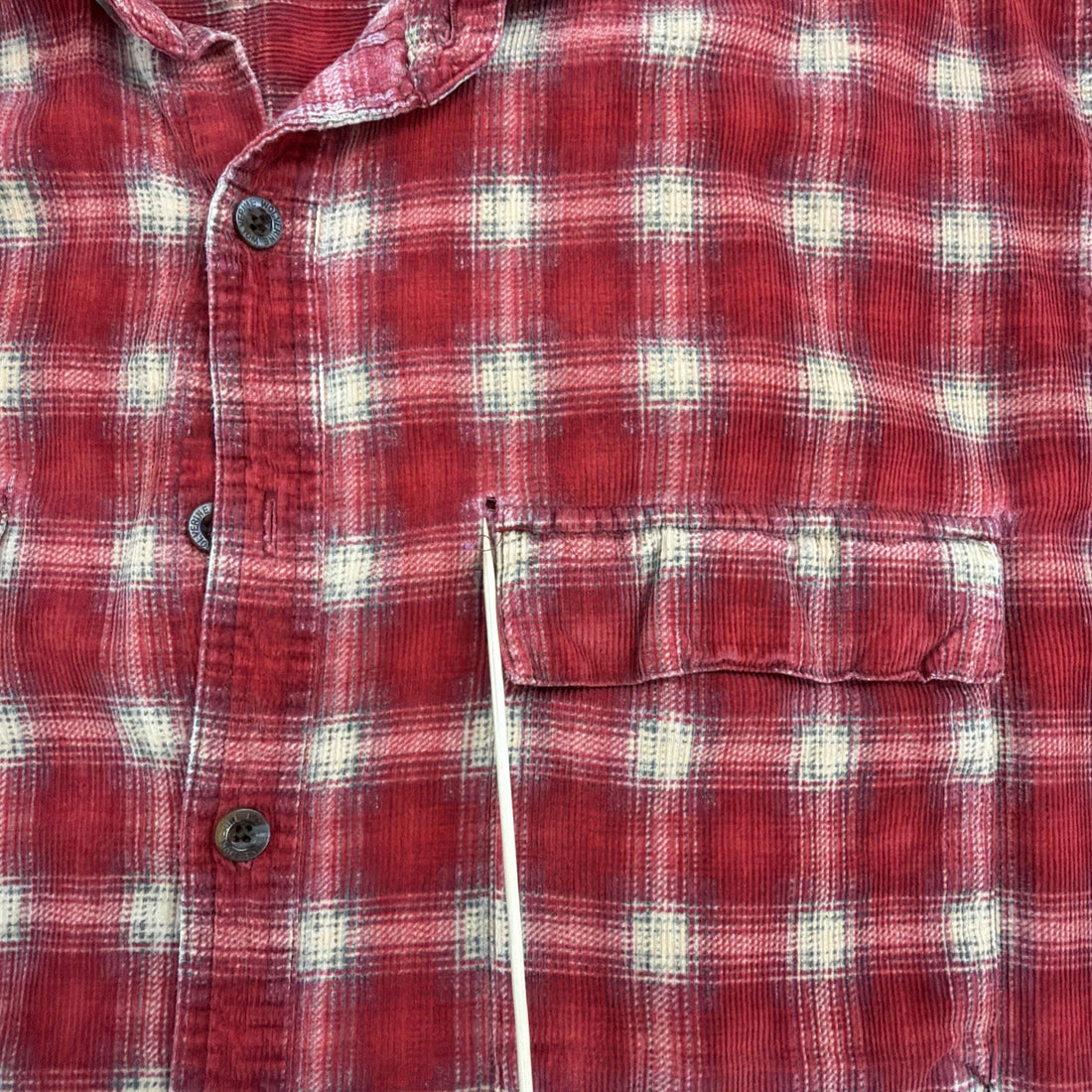 Wolverine Button Up Shirt Size Large Red Plaid