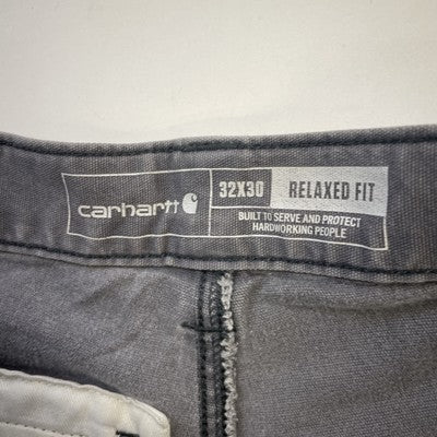 Carhartt Carpenter Double Knee Work Pants Size 32 X 30 Gray