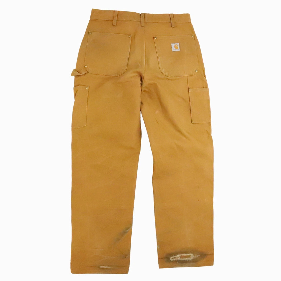 Carhartt Canvas Carpenter Double Knee Work Pants Size 34 X 30 B01 BRN