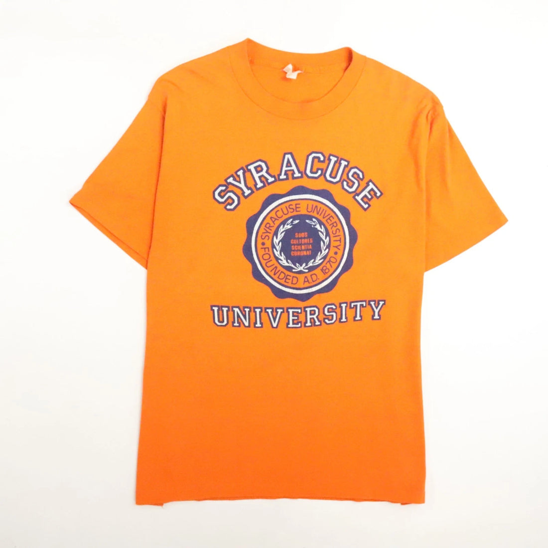 Vintage Syracuse University Crest T-Shirt Size XL 80s 90s NCAA