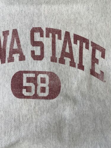 Iowa State Champion Reverse Weave Crewneck Sweatshirt Size Medium