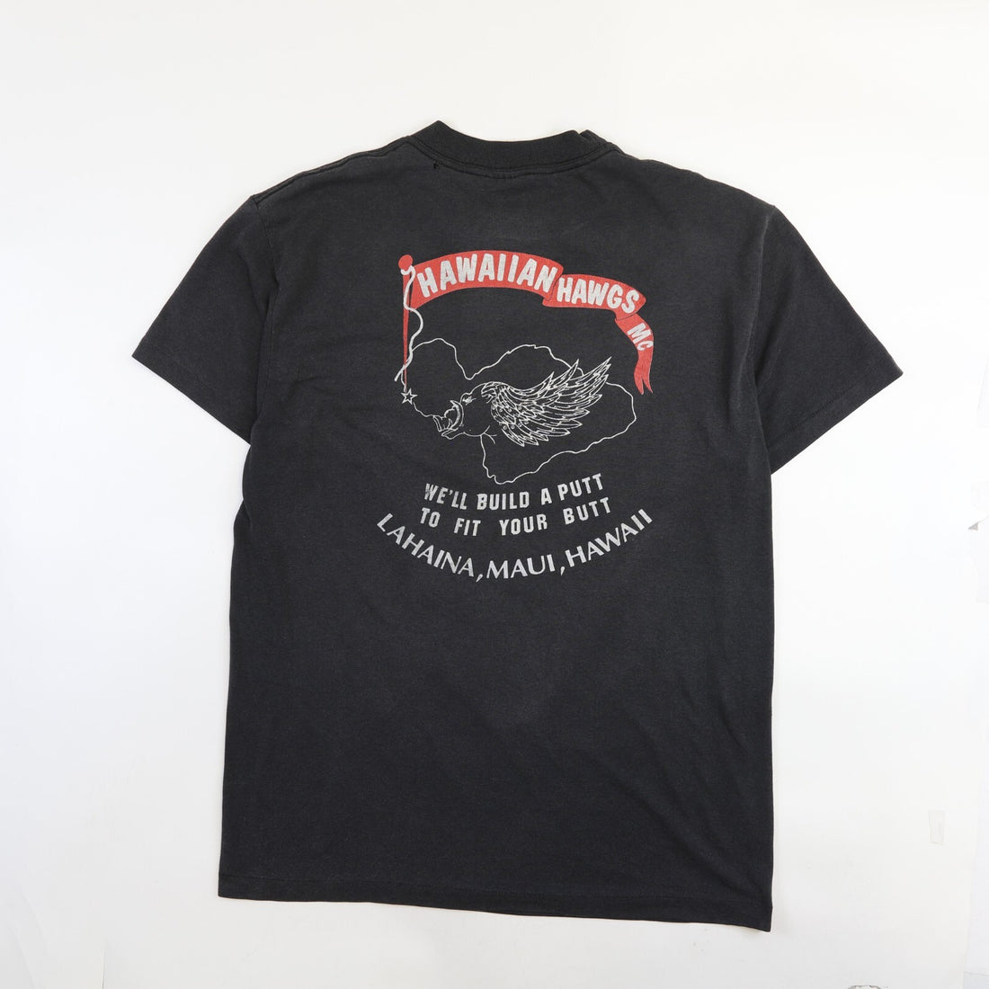 Vintage 3D Emblem Harley Davidson Eagle Hawaiian Hawgs T-Shirt Large 1990 90s