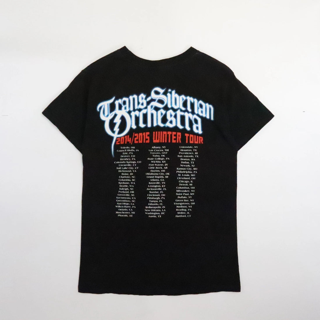 Trans-Siberian Orchestra 2015 Winter Tour T-Shirt Size Small