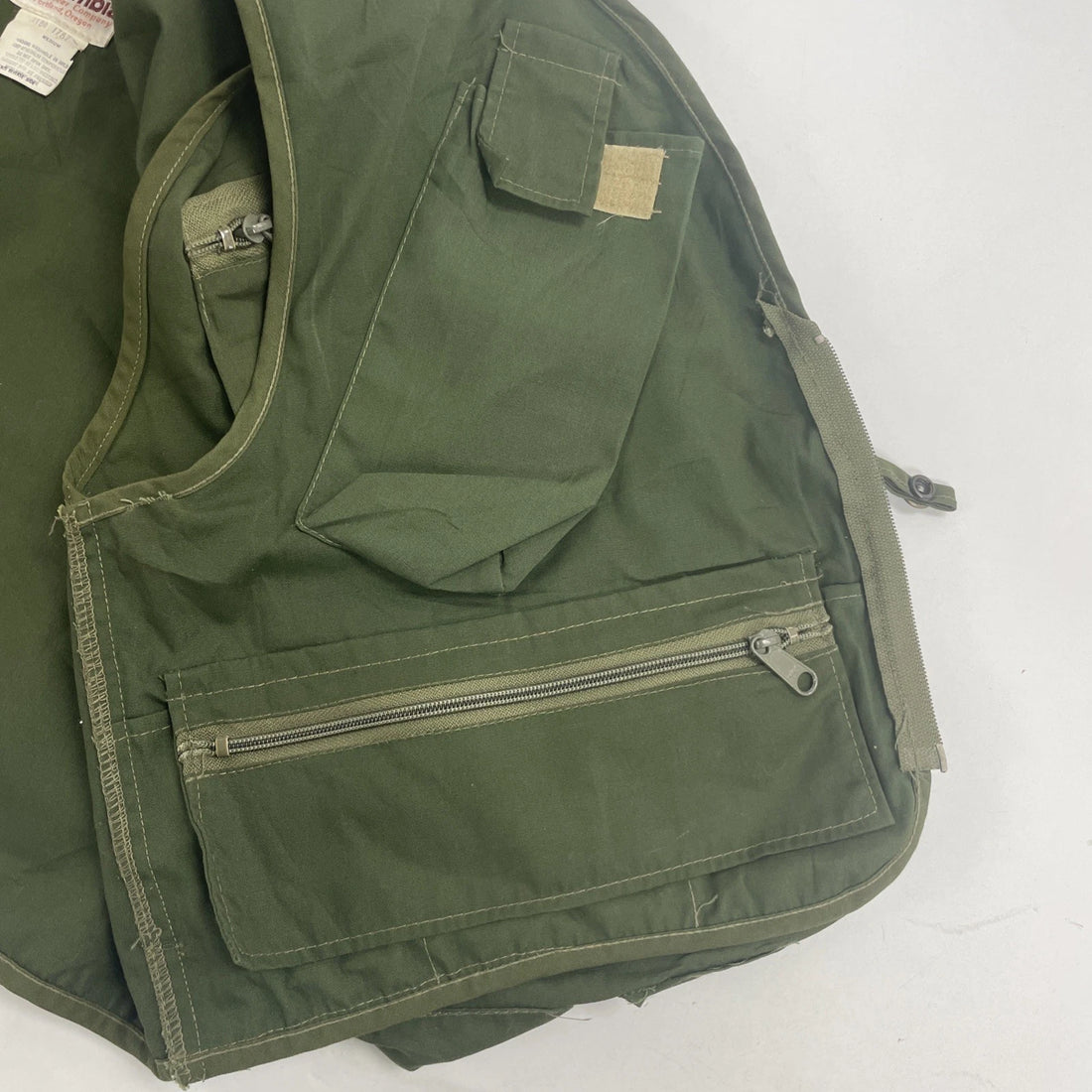 Vintage Columbia Fishing Vest Jacket Size Large Green
