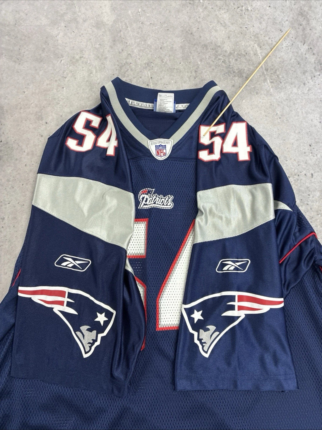Vintage New England Patriots Tedy Bruschi Reebok Jersey Size XL NFL