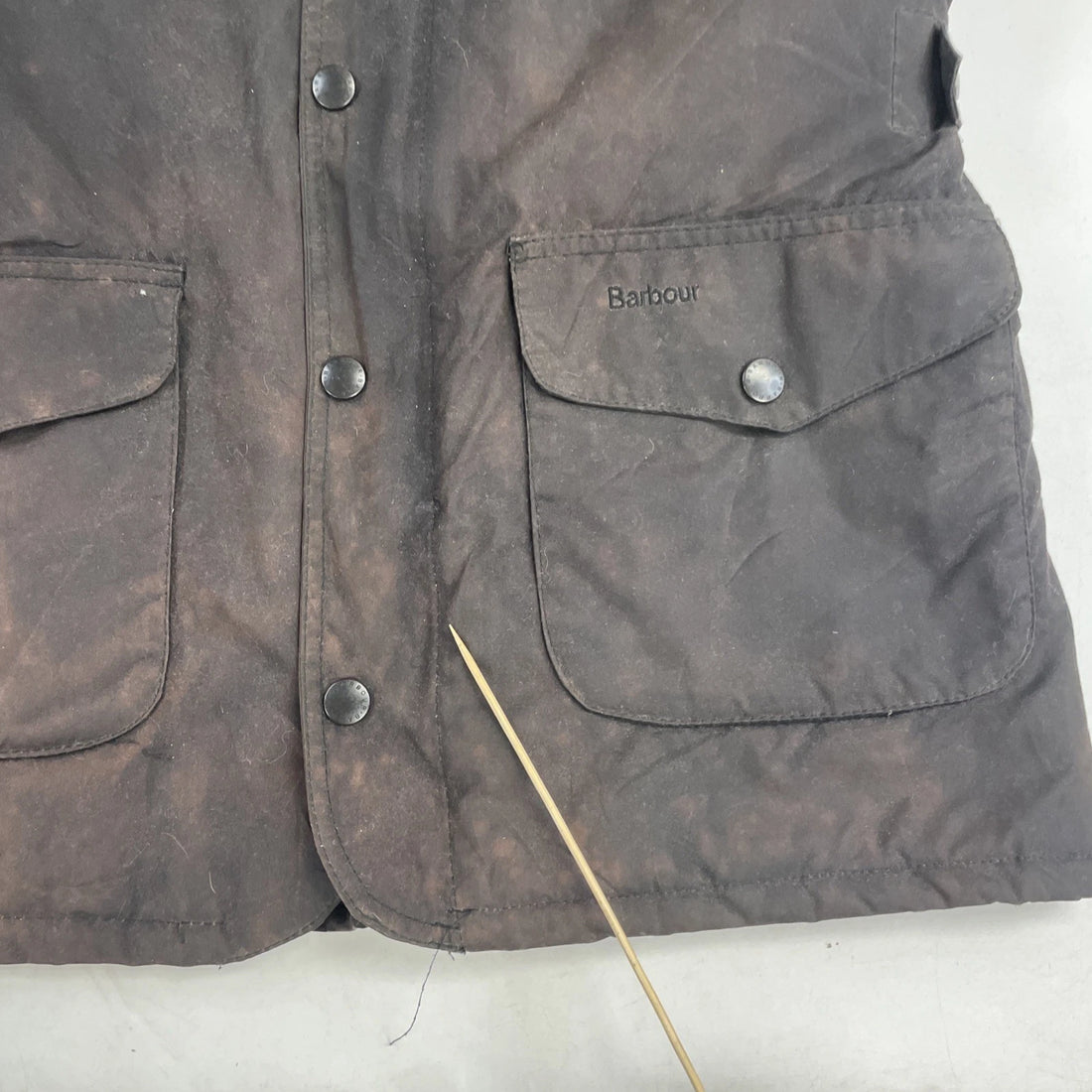 Barbour Eton Waxed Coat Jacket Size Large