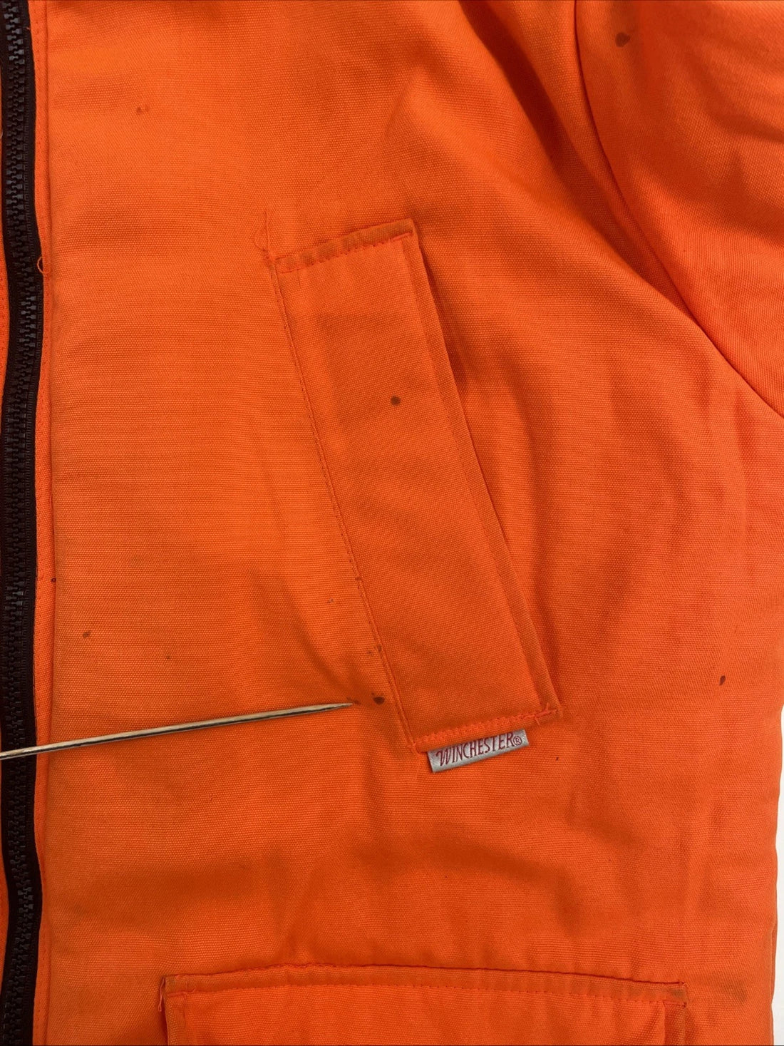 Vintage Winchester Rebark Camo Hunting Jacket Size Large Reversible