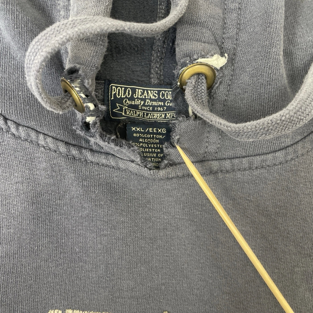 Polo Jeans Company Sweatshirt Hoodie Size 2XL
