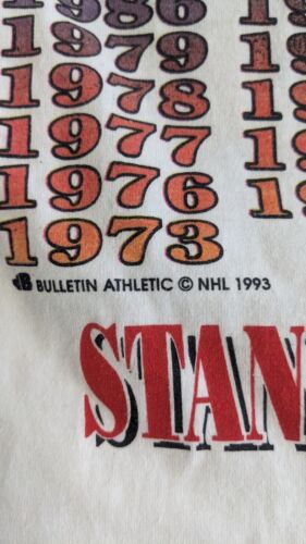 Vintage Montreal Canadiens Stanley Cup Bulletin AOP T-Shirt XL 1993 90s NHL