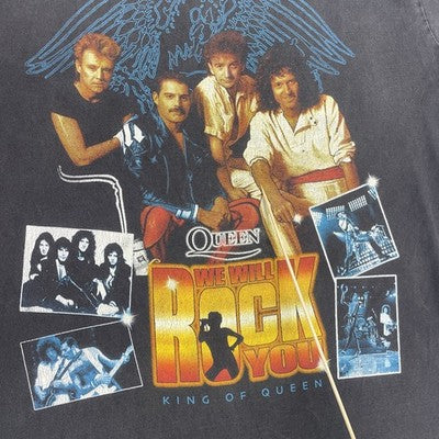 Vintage Queen We Will Rock You T-Shirt Size XL Band Tee