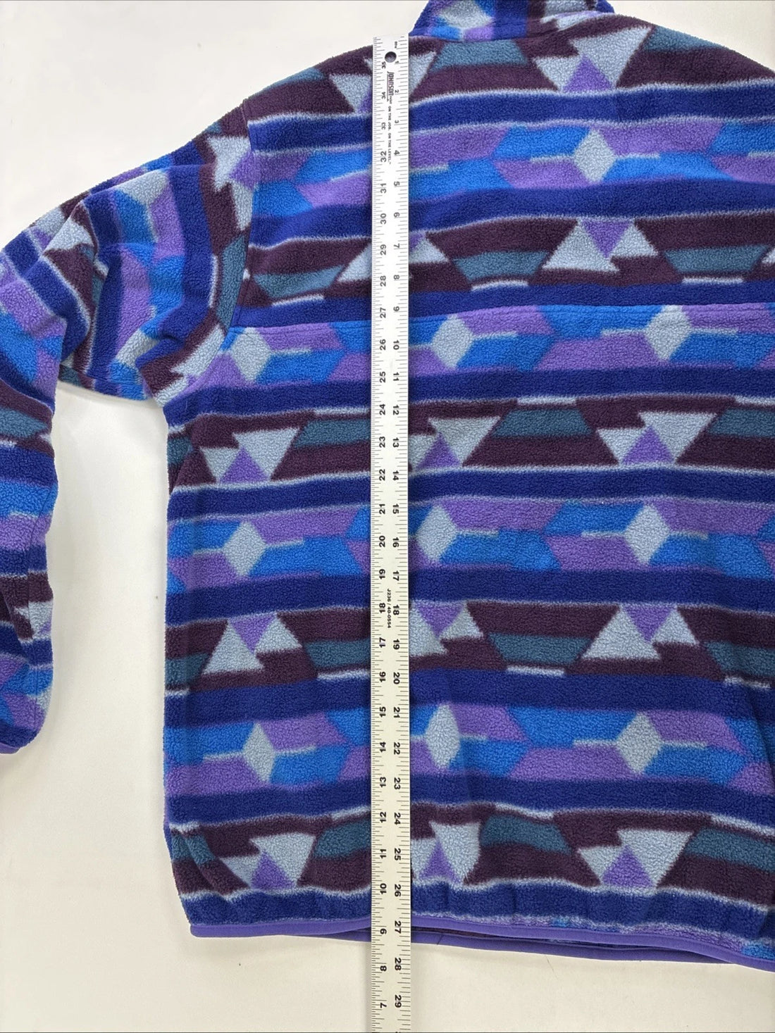 Patagonia Guatemalan Tango Violetti Synchilla Snap T Fleece Jacket Womens Large
