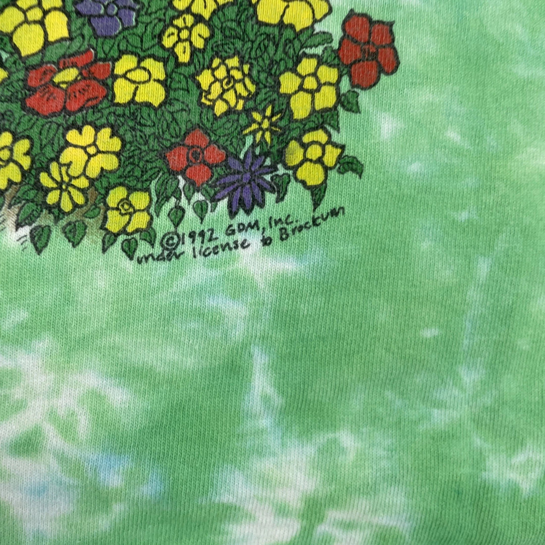 Vintage The Grateful Dead Spring Tour Tie Dye Liquid Blue T-Shirt XL 1992 90s