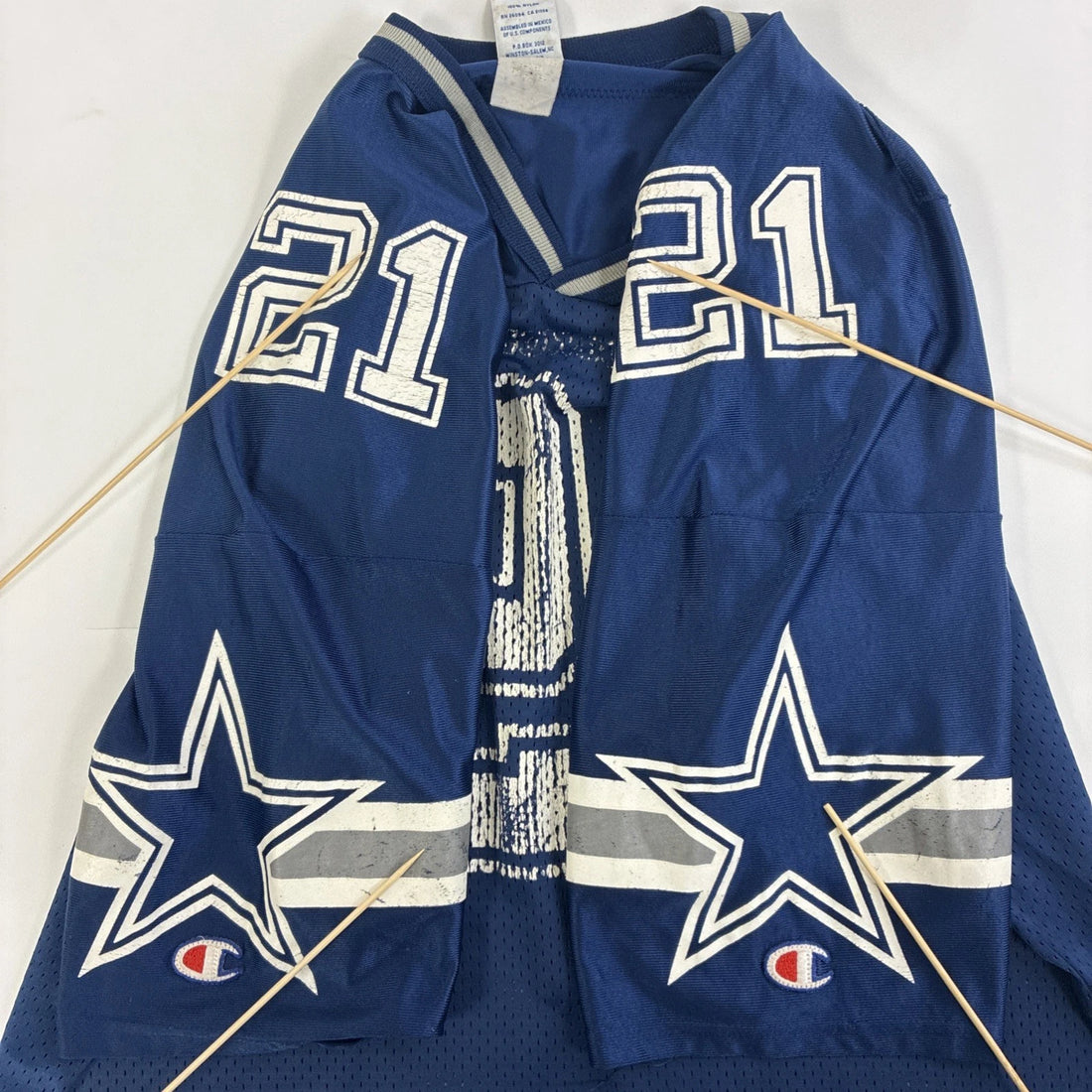 Vintage Dallas Cowboys Deion Sanders Champion Jersey Size 52 NFL