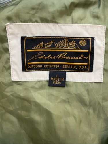 Vintage Eddie Bauer Light Field Jacket Size Large Beige