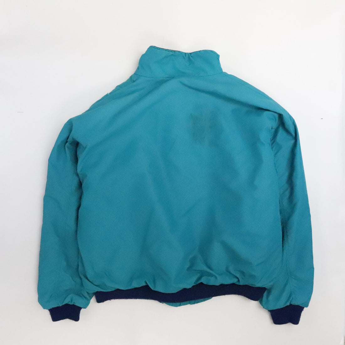 Vintage Woolrich Fleece Lined Bomber Jacket Size Large Blue