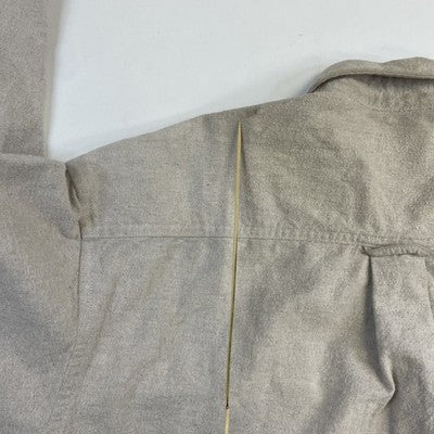 Vintage Eddie Bauer Button Up Shirt Size Large Beige