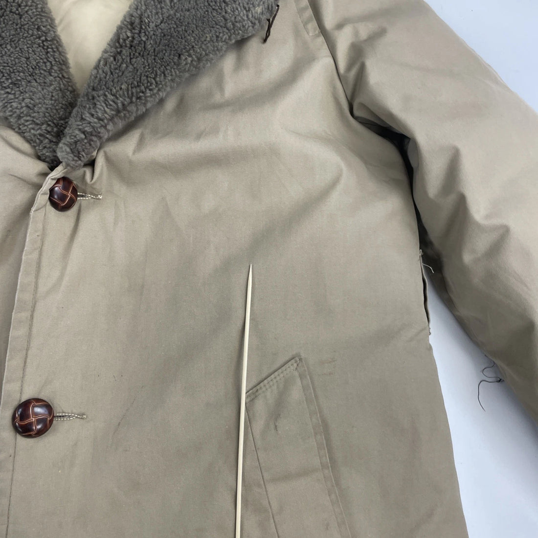 Vintage L.L. Bean Down Mainer Parka Coat Jacket Size Large Brown