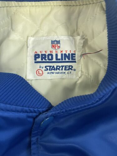 Vintage Buffalo Bills Starter Satin Bomber Jacket Size Large NFL