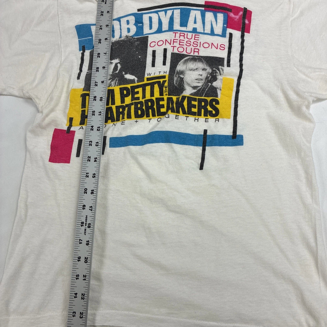 Vintage Bob Dylan True Confessions Tom Petty Heartbreakers Music T-Shirt Large 80s