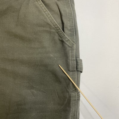 Carhartt Canvas Carpenter Work Pants Size 32 X 34 Green